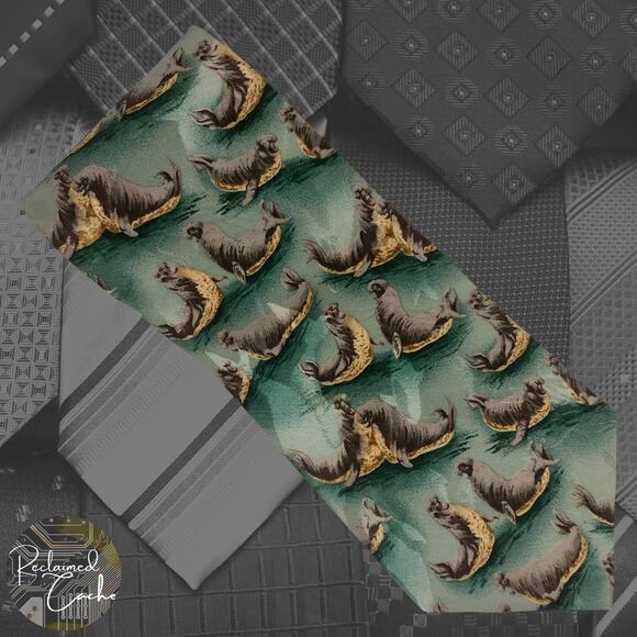 Elephant Seal Tie - Picture 1 of 6